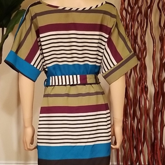 Modcloth Poema Belted Tunic Large - Picture 3 of 6